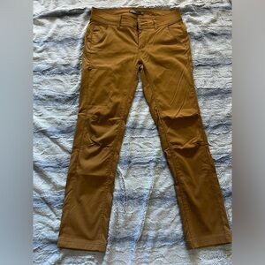Prana hiking pants - tan moister wicking tech pants